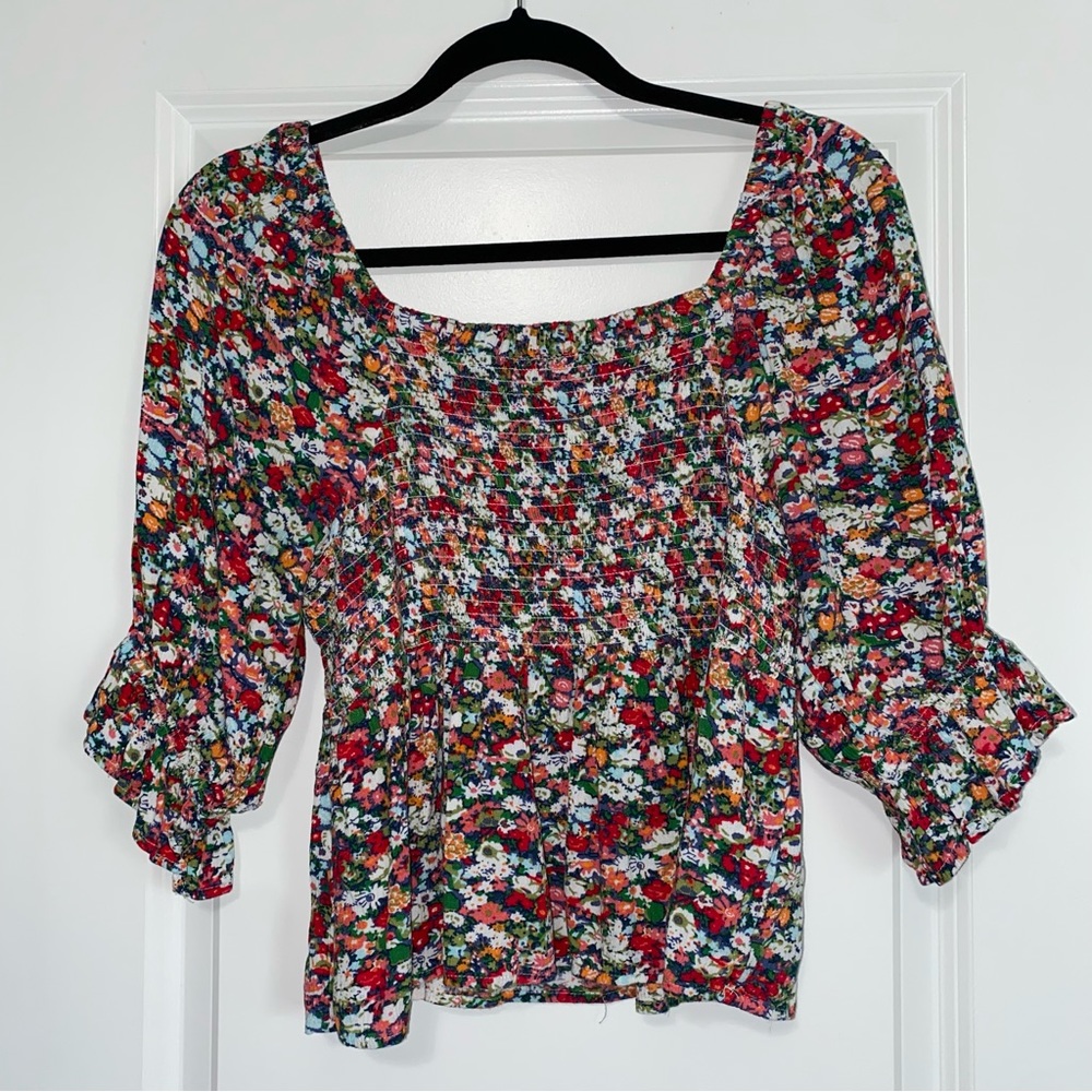 Dip Floral Top